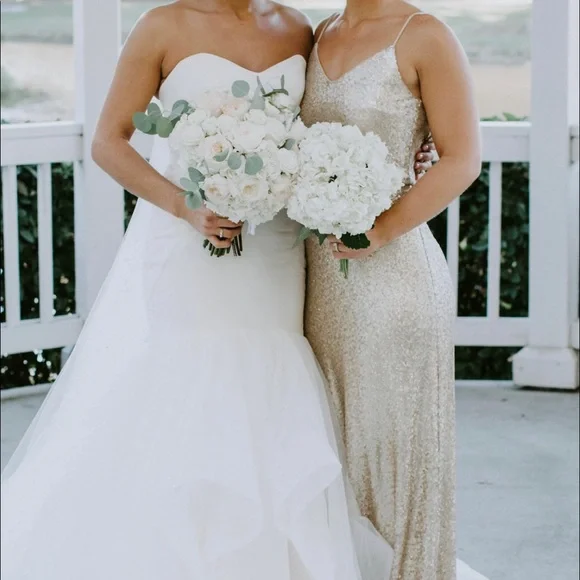 Jenny Yoo Dresses | Jenny Yoo Sequin Dress | Color: Gold | Size: 2 | Kkessler729'S Closet Jenny Yoo Dresses | Jenny Yoo Sequin Dress | Color: Gold | Size: 2 | Kkessler729'S Closet